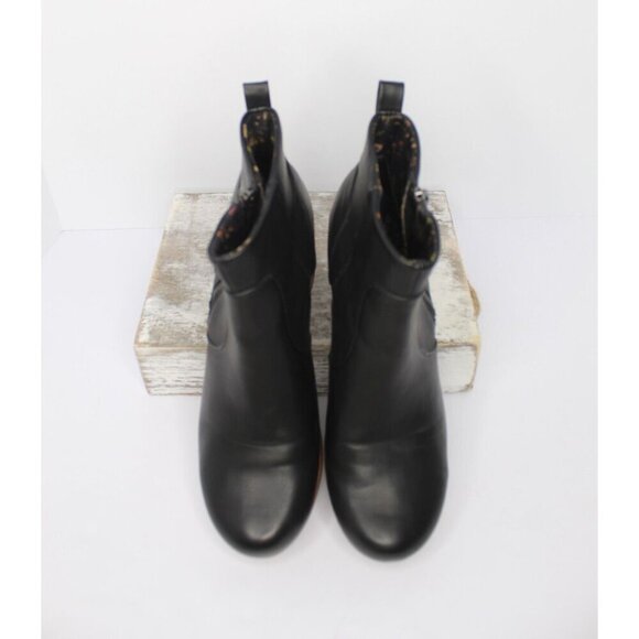 B.O.C. Chelsea Platform Ankle Women's 10 M Faux Black Leather Block Heel Zipper - Picture 2 of 12